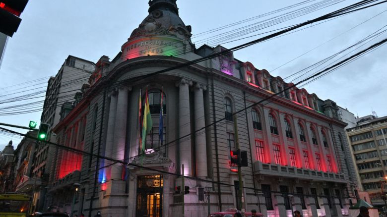 Vista de la vicepresidencia de Bolivia en La Paz, tomada el 20 de marzo de 2025.