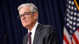 Federal Reserve Chair Jerome Powell delivers remarks at a news conference on March 19, 2025, in Washington, DC.
