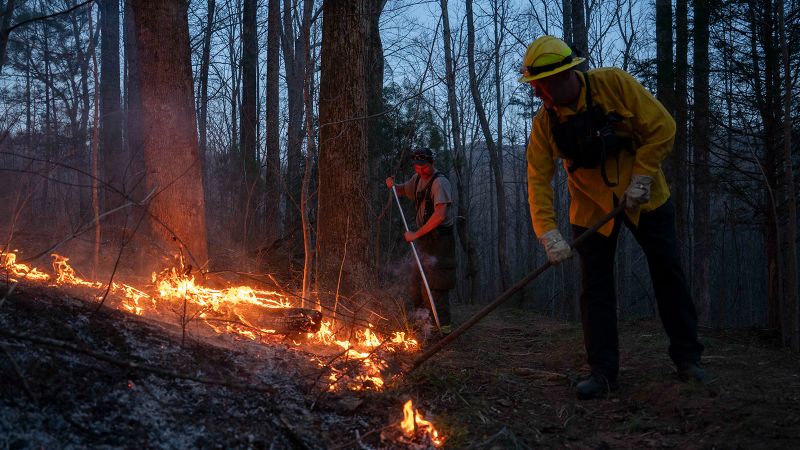 Wildfires in the Carolinas burn more than 6000 acres, prompting evacuations, a burn ban and National Guard deployment | CNN