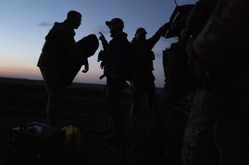 A Ukrainian drone unit carries out a reconnaissance mission in the Donbas region of eastern Ukraine on March 21.
