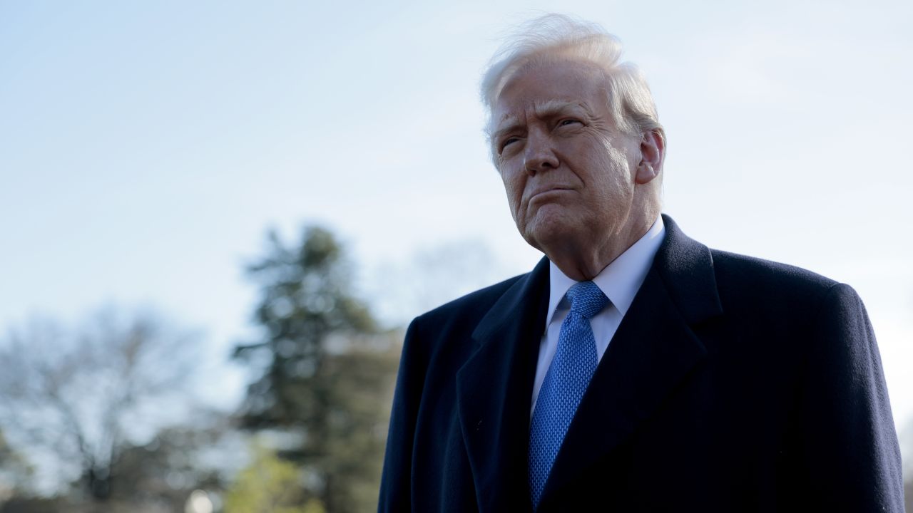 WASHINGTON, DC - MARCH 21: U.S. President Donald Trump speaks to reporters before boarding Marine One at the White House on March 21, 2025 in Washington, DC. Trump is traveling to Bedminster, New Jersey and is expected to attend the 2025 NCAA Division I Men’s Wrestling Championship in Philadelphia tomorrow. (Photo by Anna Moneymaker/Getty Images)