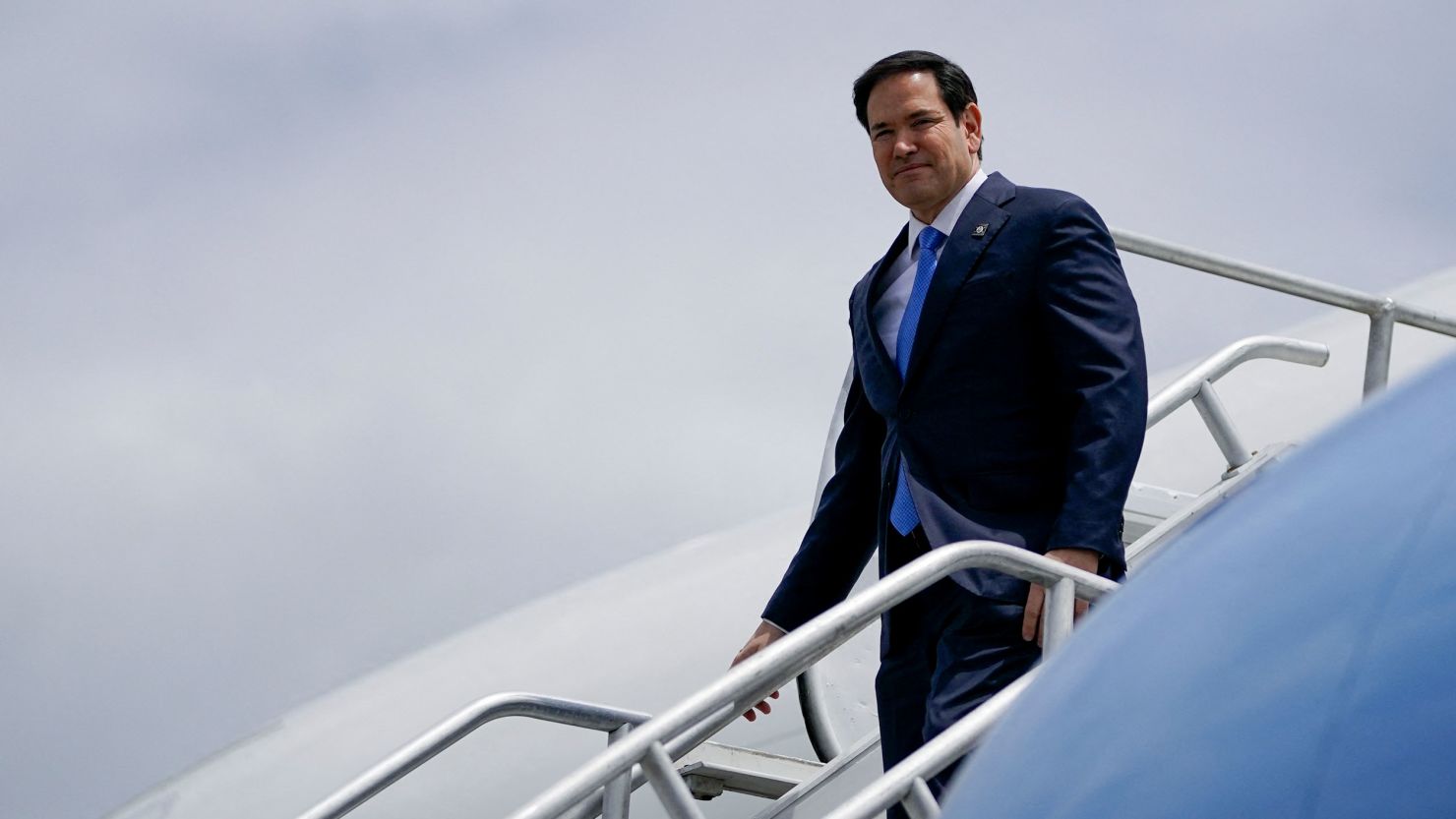 US Secretary of State Marco Rubio arrives at Cheddi Jagan International Airport in Georgetown, Guyana, last Thursday.