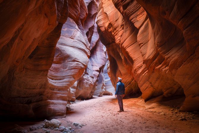 <strong>Humbled by nature: </strong>Buckskin Gulch provides mesmerizing evidence of the power of nature.