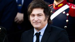 El presidente de Argentina Javier Milei el 2 de abril de 2025, en Buenos Aires.