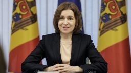CHISINAU, MOLDOVA - APRIL 02: Maia Sandu, President of the Republic of Moldova, is pictured on April 02, 2025 in Chisinau, Moldova. (Photo by Kira Hofmann/Photothek for the German Federal Foreign Office via Getty Images)