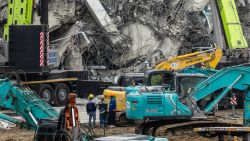 BANGKOK, THAILAND - MARCH 31: Thai rescue teams work to rescue and recover those trapped in the rubble of a collapsed construction building on March 31, 2025 in Bangkok, Thailand. Rescue efforts are ongoing at the collapsed State Audit Office building in Bangkok's Chatuchak district, where a 30-story structure crumbled following Friday's powerful 7.7-magnitude earthquake centered in Myanmar. The quake, which caused widespread destruction across Southeast Asia, has claimed at least 18 lives in Bangkok and over 1,600 in Myanmar, with dozens still missing under the rubble. Rescuers face significant challenges, including aftershocks and structural instability, as they race against time to locate survivors amidst the debris. (Photo by Lauren DeCicca/Getty Images)