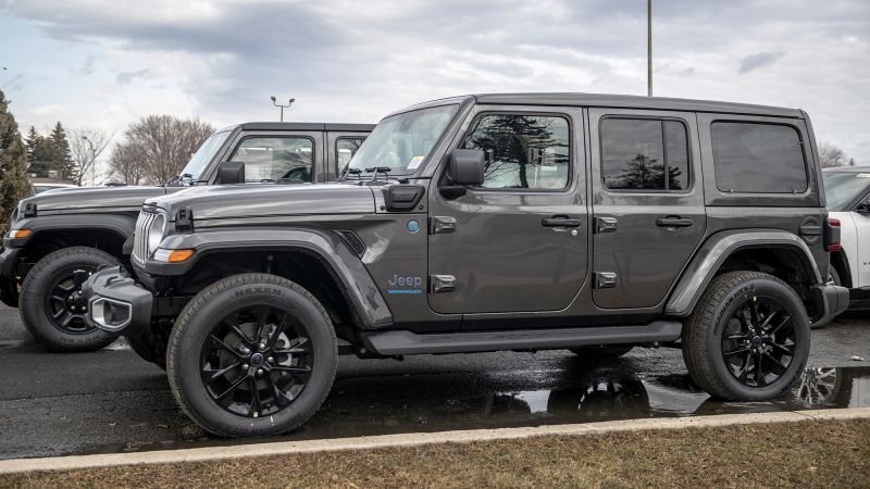 Jeep recalls 375,000 plug-in hybrids due to fire threat. Owners warned not to charge or park cars near structures