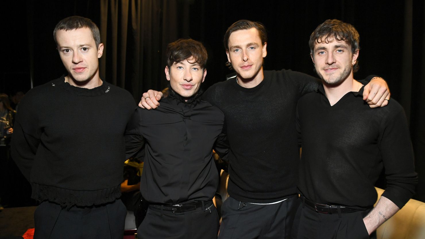 Joseph Quinn (left), Barry Keoghan (center-left), Harris Dickinson (center-right) and Paul Mescal (right) pictured at CinemaCon 2025 on Monday.