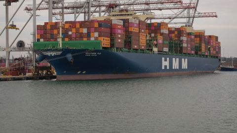 SOUTHAMPTON, ENGLAND - APRIL 03: Containers at the Port of Southampton on April 03, 2025 in Southampton, England. President Trump has announced 10 percent baseline tariffs on all US imports from all countries, which will take effect on April 5. The UK is one of a few countries which will only face the 10% increase, the EU tariff is 20%, China 54%, and other asian countries are subject to significant increases. In addition, Trump announced a 25% tariff on all foreign-made car imports to the United States. (Photo by Dan Kitwood/Getty Images)