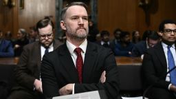 US Trade Representative Jamieson Greer takes his seat upon arrival at the start of a Senate Finance Committee hearing on President Donald Trump's 2025 trade policies, on Capitol Hill in Washington, DC, on April 8, 2025. China vowed Tuesday to "fight to the end" after US President Donald Trump threatened to further ramp up tariffs but the EU warned against escalating a trade war that has rocked global markets. Trump has upended the world economy with sweeping tariffs that have raised the spectre of an international recession, but has ruled out any pause in his aggressive trade policy despite a dramatic market sell-off. (