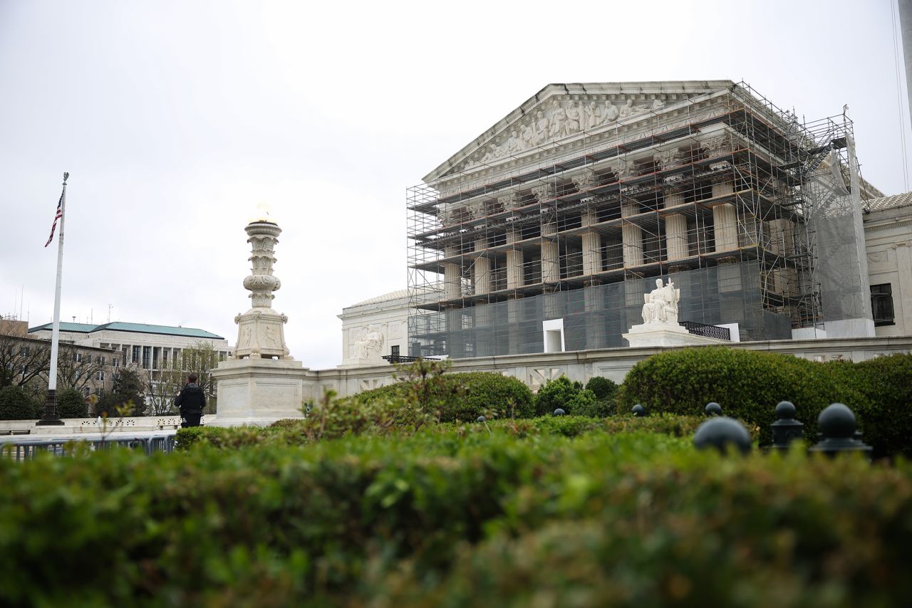 The US Supreme Court is seen on April 7.