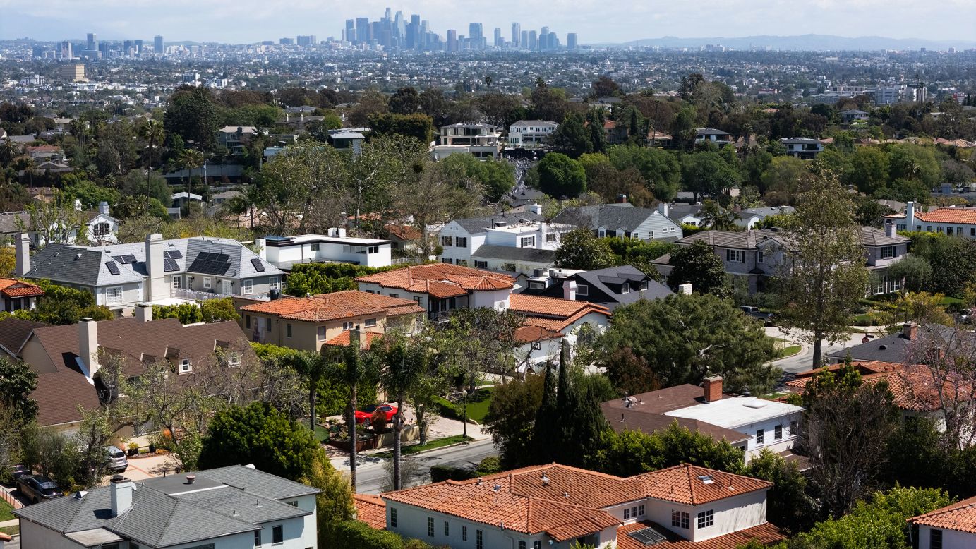 Cheviot Hills is seen in Los Angeles on April 1, 2025.