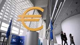 La sede del Banco Central Europeo en Fráncfort del Meno, Alemania.
