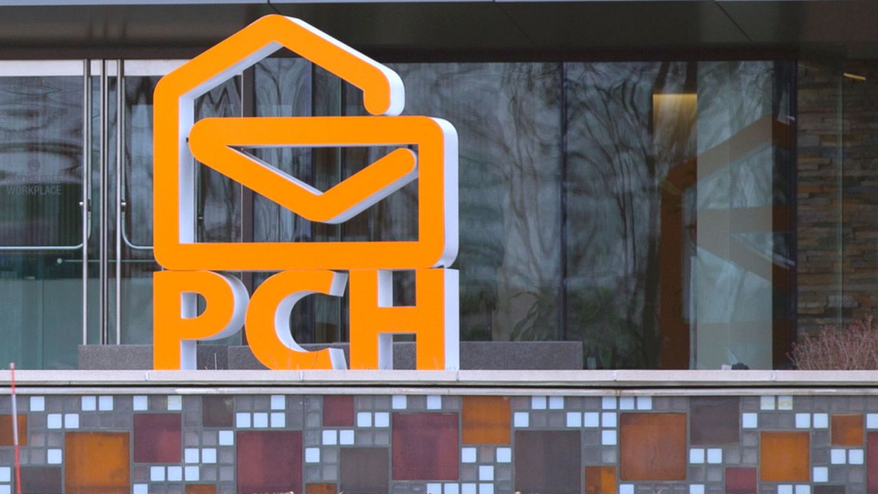 The exterior of the Publishers Clearing House offices in Jericho, New York.