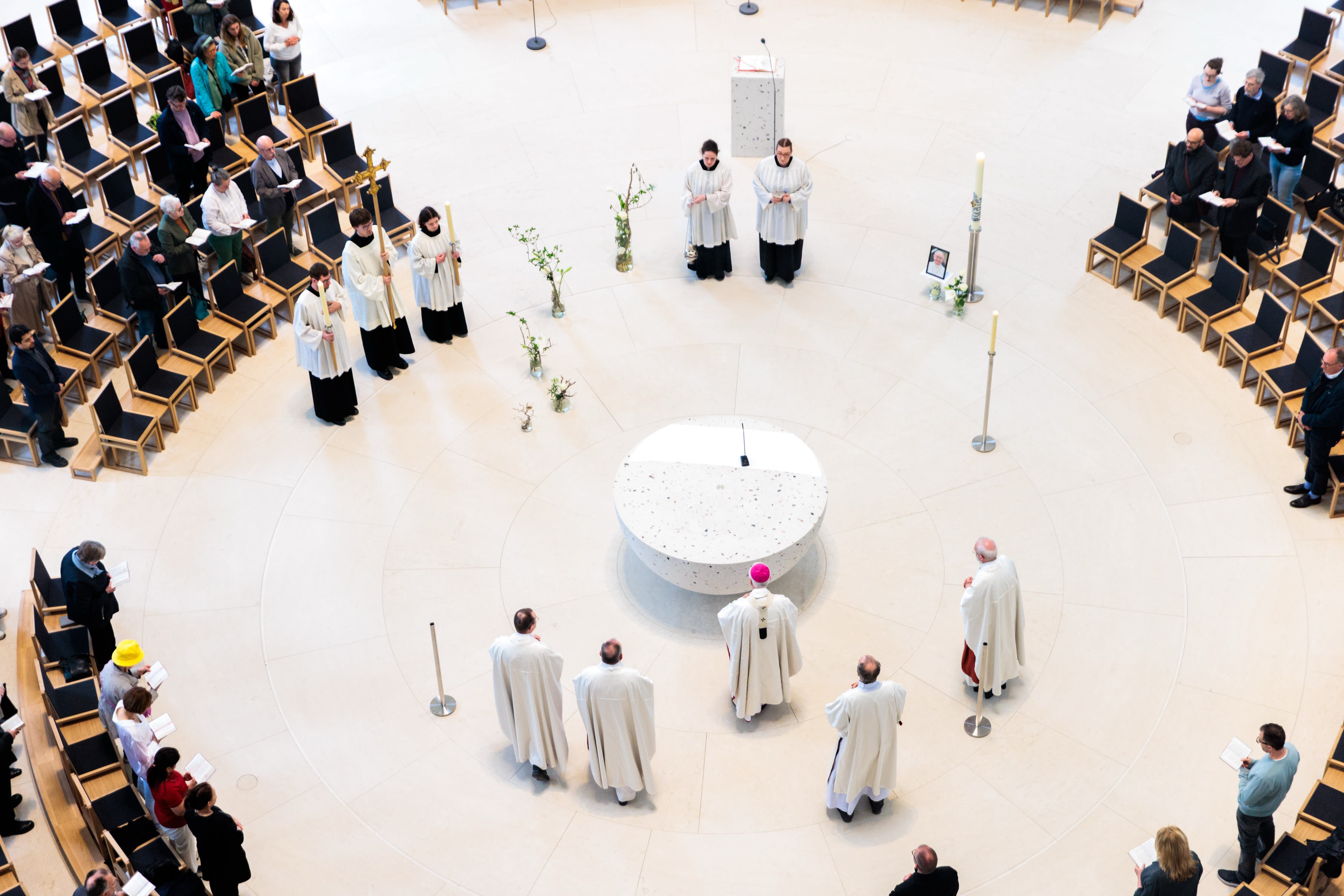 Archbishop Heiner Koch leads a Mass at St. Hedwig's Cathedral in Berlin.