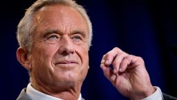 WASHINGTON, DC - APRIL 22: Health and Human Services Secretary Robert F. Kennedy Jr. pauses while speaking at a news conference at the Health and Human Services Department on April 22, 2025 in Washington, DC. Kennedy spoke about the intent of the FDA "to phase out the use of petroleum-based synthetic dyes in the nation's food supply." (Photo by Andrew Harnik/Getty Images)