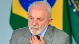 El presidente de Brasil, Luiz Inácio Lula da Silva, en el Palacio Planalto de Brasilia el 23 de abril de 2025.