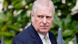 Prince Andrew, Duke of York attends the traditional Easter Sunday Mattins Service at St George's Chapel, Windsor Castle on April 20, in Windsor, England.