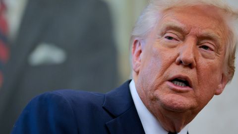 WASHINGTON, DC - APRIL 22: U.S. President Donald Trump speaks to reporters after hosting the ceremonial swearing-in for Securities and Exchange Commission Chairman Paul Atkins in the Oval Office at the White House on April 22, 2025 in Washington, DC. Having previously served as a commissioner at the SEC under President George W. Bush, Atkins is free-market, pro-business conservative and is expected to take a lighter regulatory touch on crypto and other digital assets.  (Photo by Chip Somodevilla/Getty Images)
