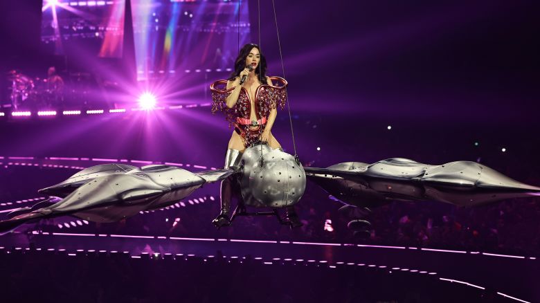 Katy Perry performs onstage during the Katy Perry The Lifetimes Tour 2025 at CDMX Arena on April 23, 2025 in Mexico City, Mexico.
