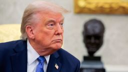 WASHINGTON, DC - APRIL 24: U.S. President Donald Trump delivers remarks during a meeting with Norway's Prime Minister Jonas Gahr Store in the Oval Office at the White House on April 24, 2025 in Washington, DC. The leaders are expected to discuss security, trade, NATO and the war in Ukraine. (Photo by Chip Somodevilla/Getty Images)