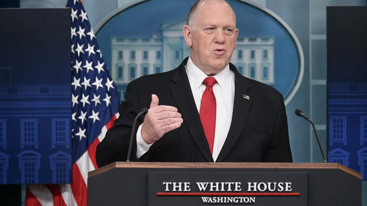 White House 'border czar' Tom Homan speaks during the daily briefing in the Brady Briefing Room of the White House in Washington, DC, on April 28, 2025. US President Donald Trump is to name and shame cities accused of "obstructing" his crackdown on illegal immigration, the White House said Monday, in a move aimed at "protecting American communities from criminal aliens." (Photo by Jim WATSON / AFP) (Photo by JIM WATSON/AFP via Getty Images)          
