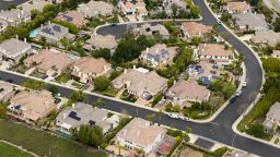 THOUSAND OAKS, CALIFORNIA - APRIL 18:  In an aerial view, single family homes neighbor open space on April 18, 2025 in Thousand Oaks, California.  (Photo by Kevin Carter/Getty Images)