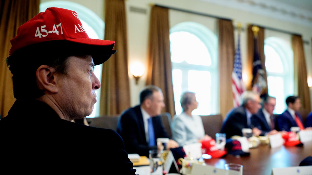 White House Senior Advisor, Tesla and SpaceX CEO Elon Musk attends a Cabinet meeting .