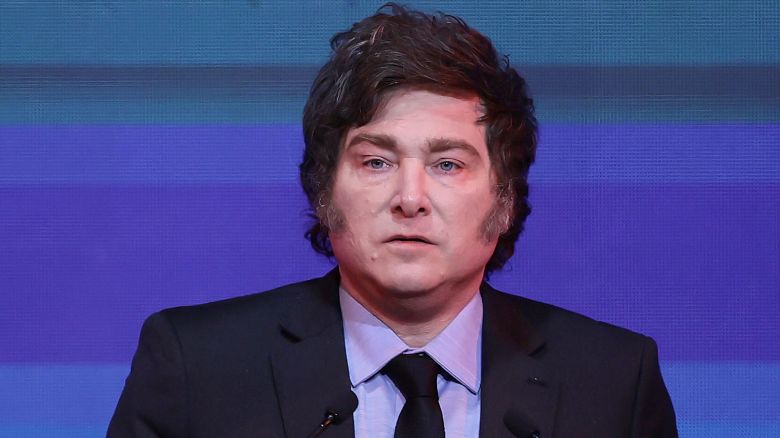 Argentine President Javier Milei in Buenos Aires on April 30, 2025