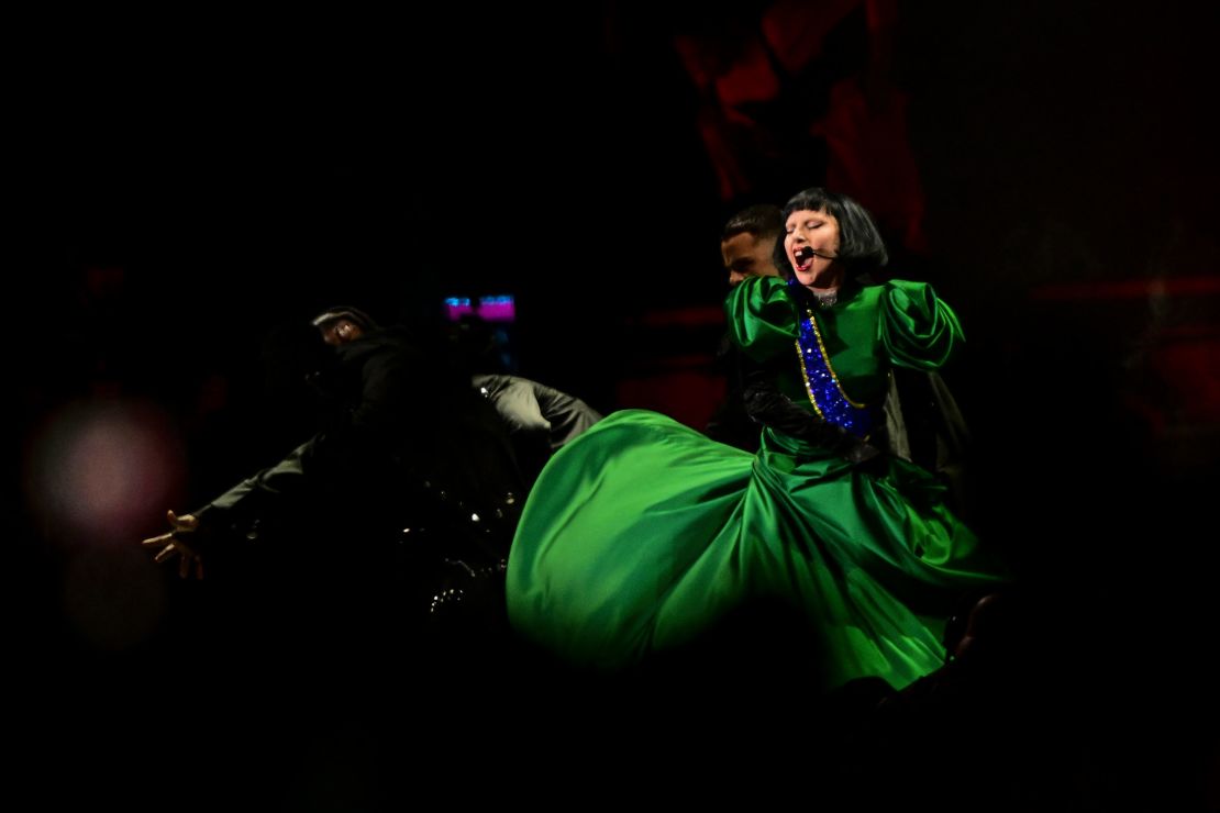 Lady Gaga performs during her concert at Copacabana beach in Rio de Janeiro, Brazil on Saturday, May 3, 2025.