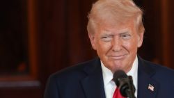 WASHINGTON, DC - APRIL 30: U.S. President Donald Trump speaks in the Cross Hall of the White House during an event on "Investing in America" on April 30, 2025 in Washington, DC. Trump was ed by CEOs to highlight their companies during the event. (Photo by Andrew Harnik/Getty Images)