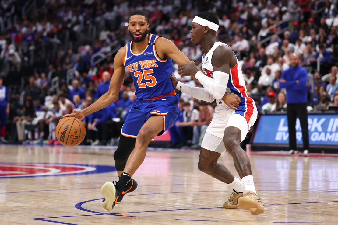 Mikal Bridges scored 25-points in Game 6 to help lift the Knicks over the Pistons.