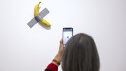 "Comedian" by Italian artist Maurizio Cattelan