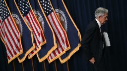 Federal Reserve Chair Jerome Powell leaves after a news conference on May 7. New economic projections from Fed policymakers could show they expect to lower rates at least once this year — and it will likely be because of bad news, economists say.