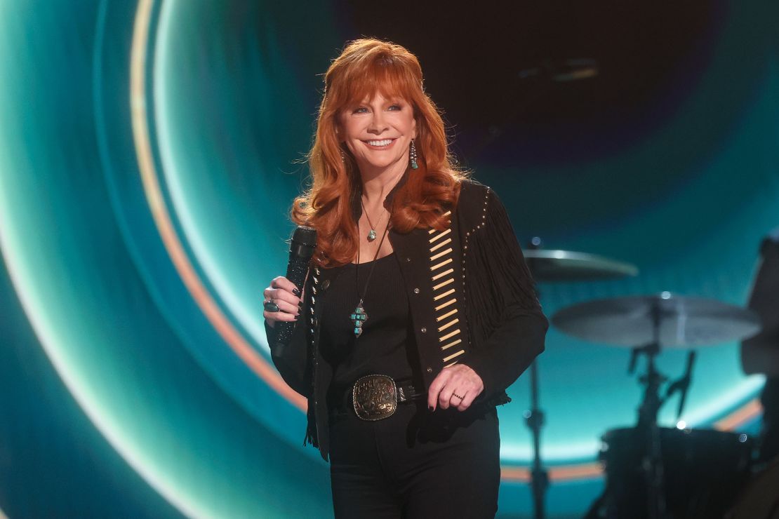Reba McEntire performs onstage at rehearsals for the 60th Academy of Country Music Awards week held at the Ford Center at The Star on May 7, 2025 in Frisco, Texas.