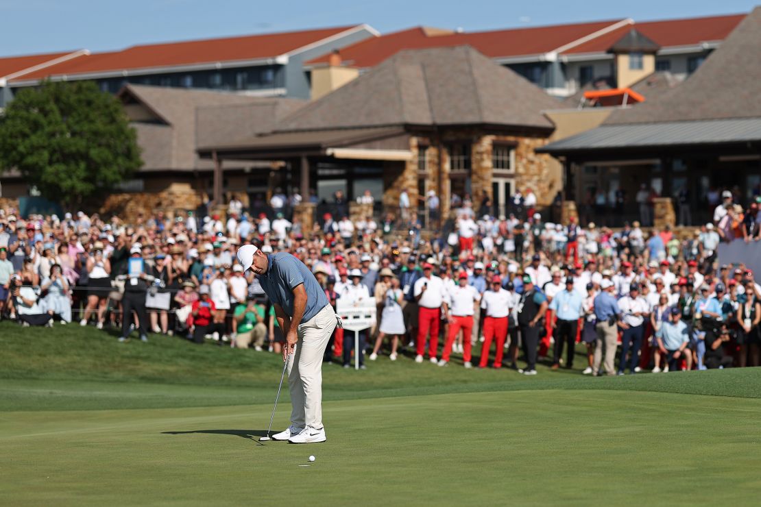 Scheffler, who moved to Texas as a boy, was playing in front of a home crowd at the CJ Cup.