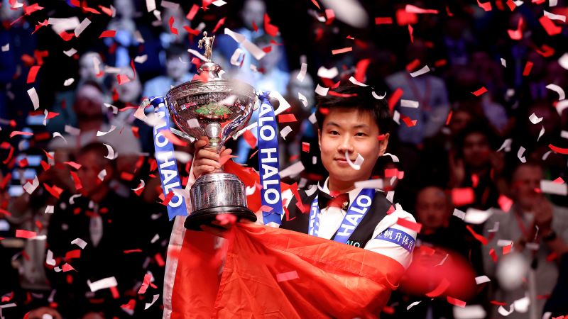 Zhao Xintong becomes China’s first world snooker champion after comeback from ban
