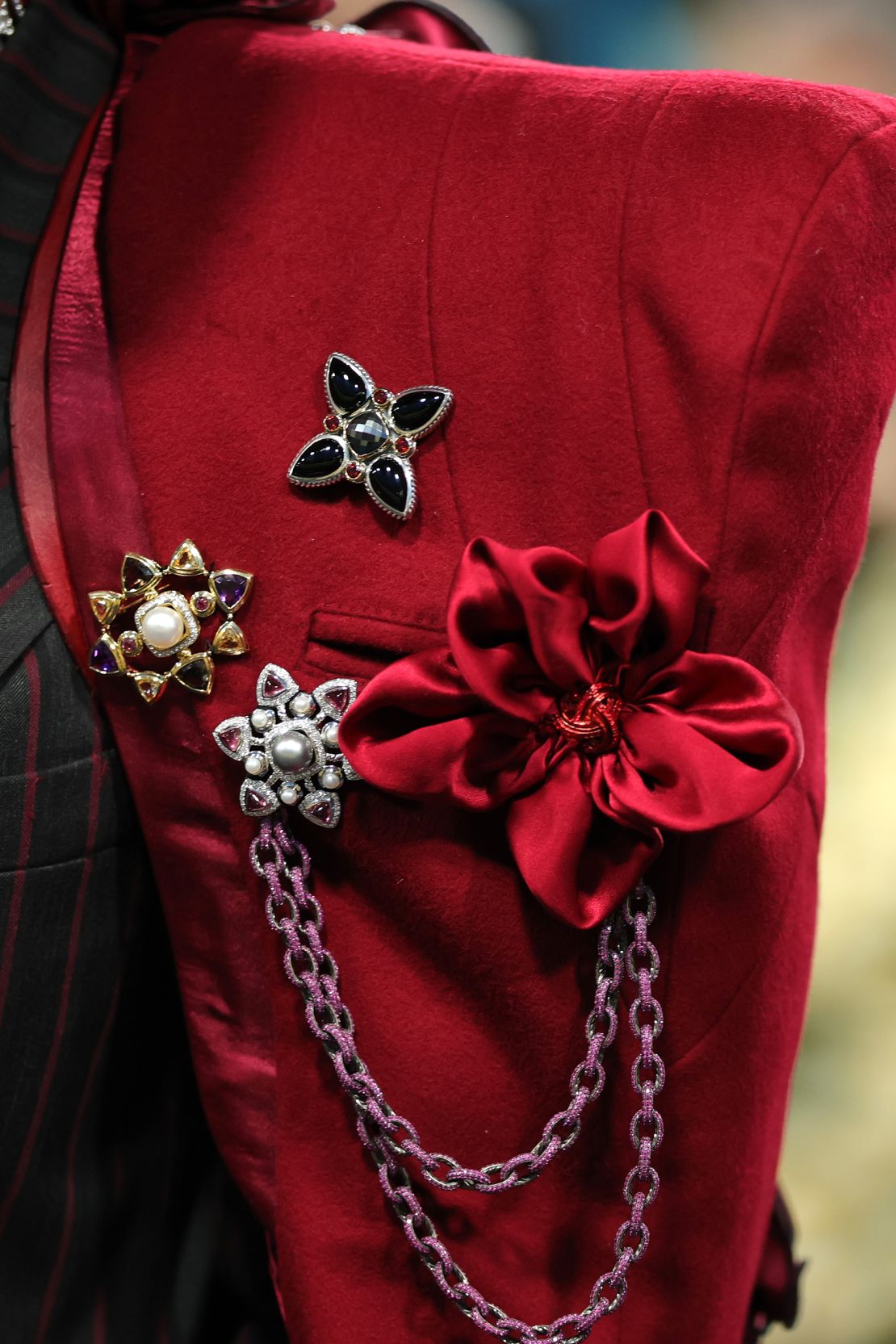Styled by Ruth E. Carter, the ensemble is partly a nod to Taylor's 2018 song “Rose in Harlem,” which pays homage to her upbringing in the neighborhood. The pleats represent the opening of the rose, Carter told BET.