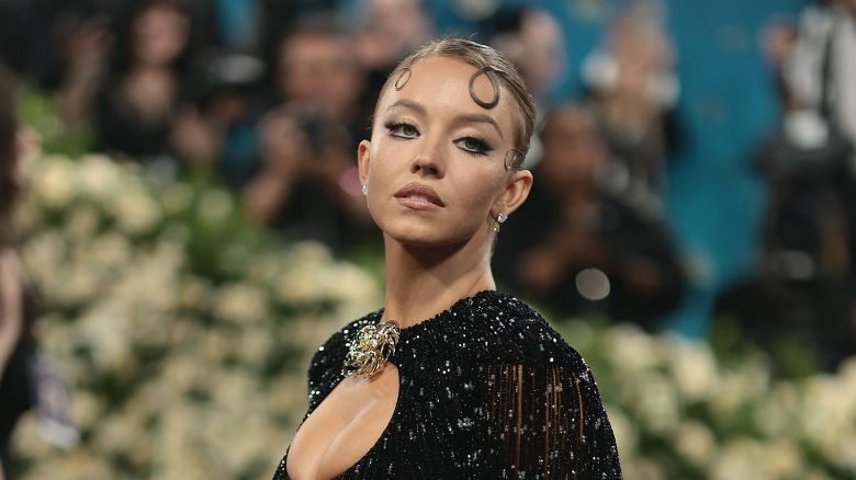 Sydney Sweeney attends the 2025 Met Gala Celebrating "Superfine: Tailoring Black Style" at Metropolitan Museum of Art on May 05, 2025 in New York City.