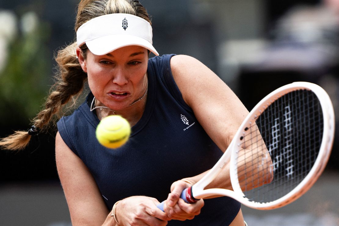 Danielle Collins upset Iga Świątek at the Italian Open.