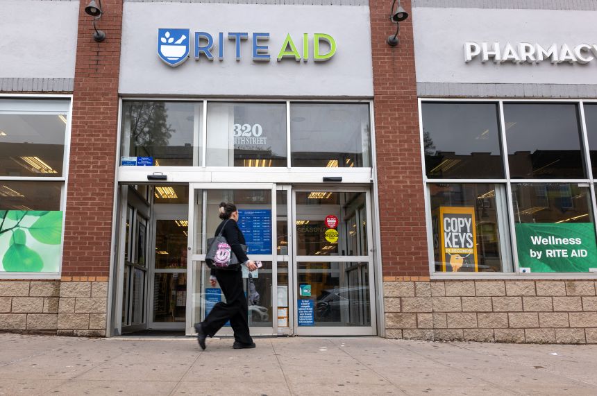 A Rite Aid pharmacy is seen May 6 in the New York's Brooklyn borough.