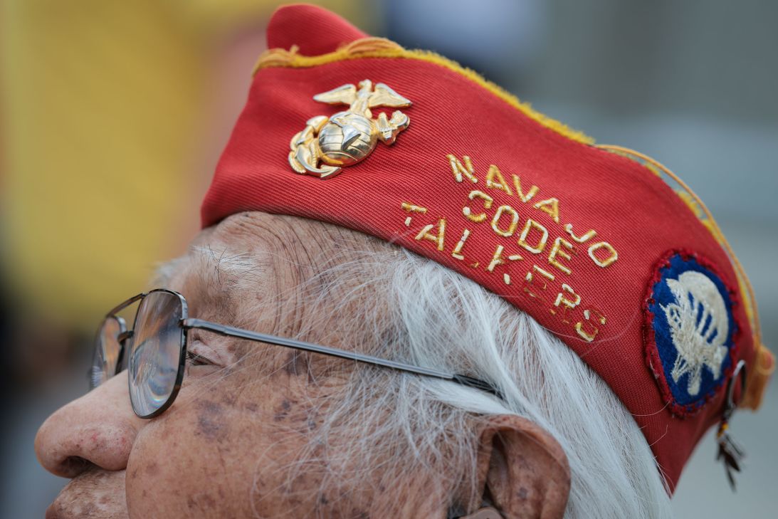 Begay during the 80th anniversary of Victory in Europe Day, in May 2025 at the World War II Memorial in Washington, DC.