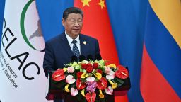 China's Xi Jinping speaks during the opening ceremony of the Fourth Ministerial Meeting of the Forum of China and Community of Latin American and Caribbean States (CELAC), in Beijing on May 13, 2025.