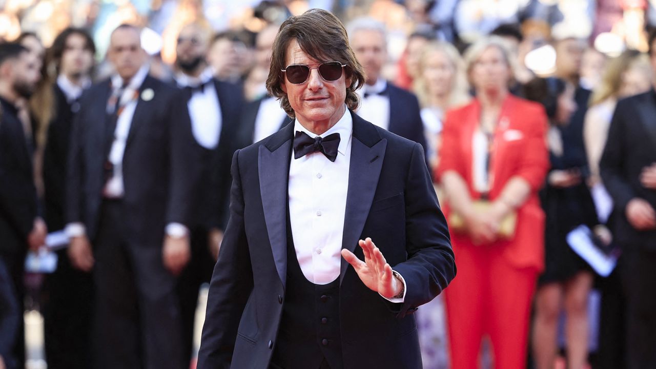US actor and producer Tom Cruise arrives for the screening of the film "Mission: Impossible - The Final Reckoning" at the 78th edition of the Cannes Film Festival on Wednesday.