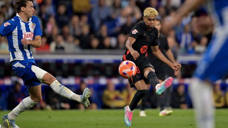 Lamine Yamal, 17, scores another stunning goal as Barcelona clinches La Liga title Lamine Yamal, 17, scores another stunning goal as Barcelona clinches La Liga title