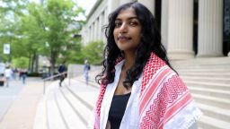 Cambridge, MA - August 4: Megha Vemuri, MIT's 2025 class president, will deliver a speech at the commencement ceremony. Regarding students protesting the war in Gaza, she wants people to know that "it's not just some fringe extremists or a bunch of random kids radicalized, but an entire generation calling out these violations."
