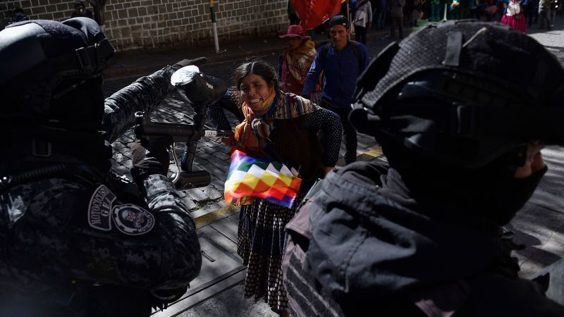 Supporters of Bolivia’s ex-leader Morales clash with police in push to secure his candidacy Supporters of Bolivia’s ex-leader Morales clash with police in push to secure his candidacy