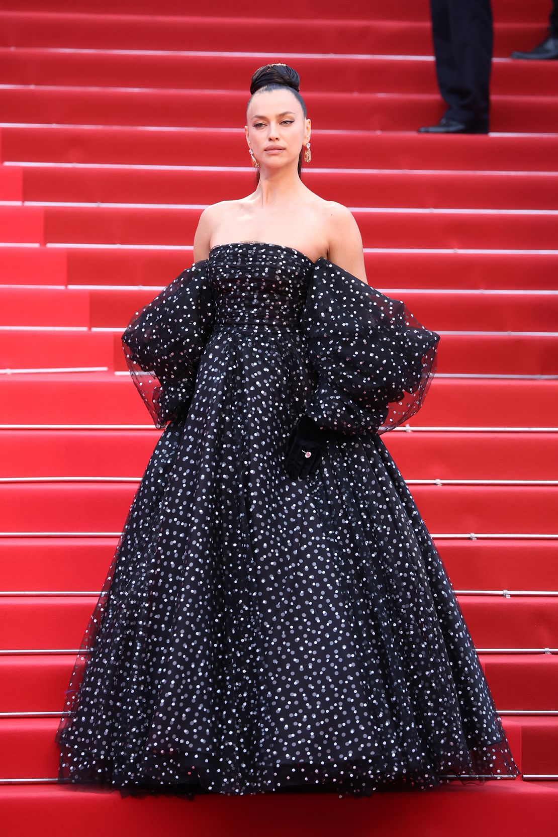 Irina Shayk in Armani Privé couture.