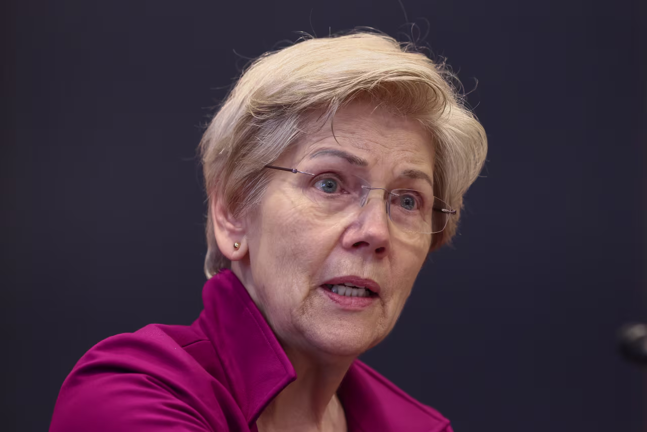 Sen. Elizabeth Warren conducts a special forum on the rising cost of education on May 14,  in Washington, DC.