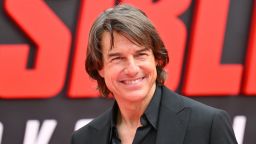 US actor Tom Cruise arrives for the US premiere of "Mission: Impossible - The Final Reckoning" at the Lincoln Center Fountain Plaza in New York on May 18, 2025.